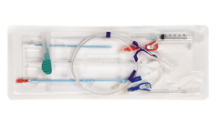 12Fr 16cm Double Lumen Hemodialysis Catheter Kit - Curved Extension