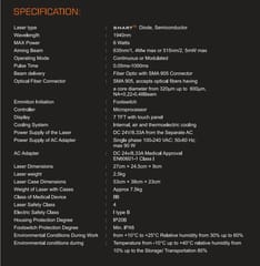 Lasotronix Smart M 1940nm/6W laser voor spataderen