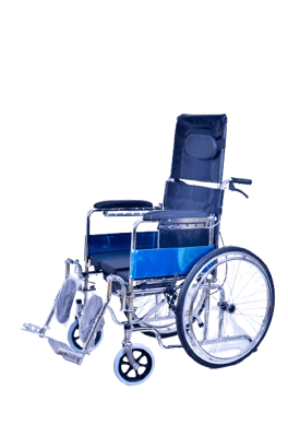 Liggende toiletkørestol