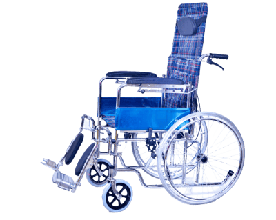 Tilbagelænet kørestol uden kommode