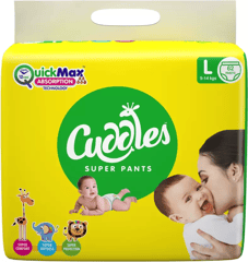 Cuddles - Super Pants Pant Style Diaper - Medium