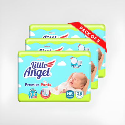 Little Angle Premier Baby Diaper Pants Pack of 3 (84 Pieces)