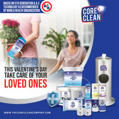 Core Clean Surface Wipes Frisk Duft (50 Træk)